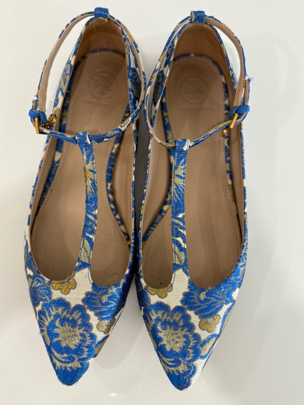 Tory Burch Silk Brocade Mary Jane Flats – Size 8.5 ✨ - Picture 4 of 16